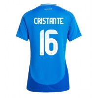 Taliansko Bryan Cristante #16 Domáci Ženy futbalový dres ME 2024 Krátky Rukáv